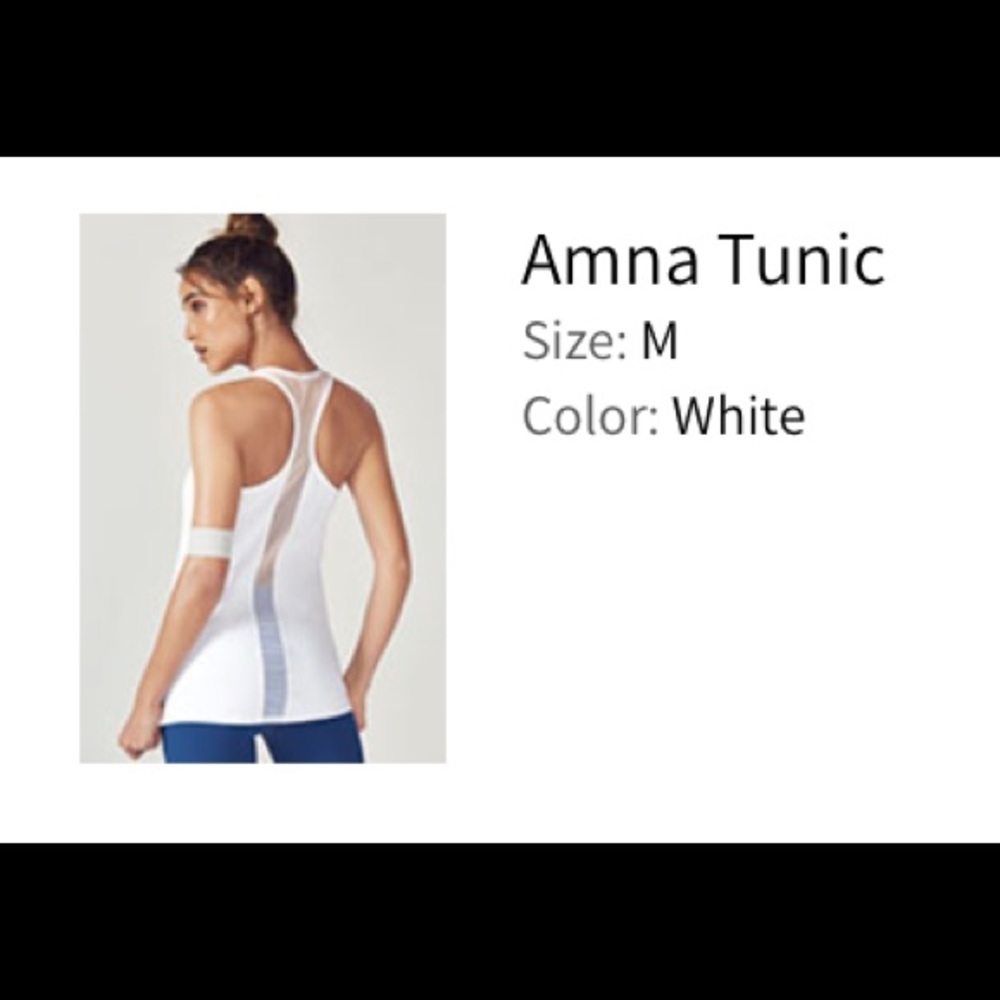 Fabletics White tank top Size M